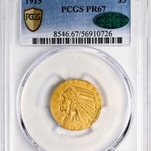 1915 INDIAN HEAD $5 PR67