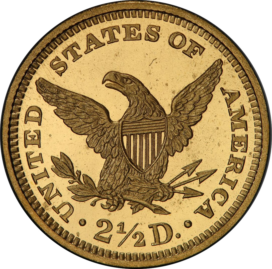 1860 LIBERTY HEAD $2.5 PR66 Deep Cameo - Image 2