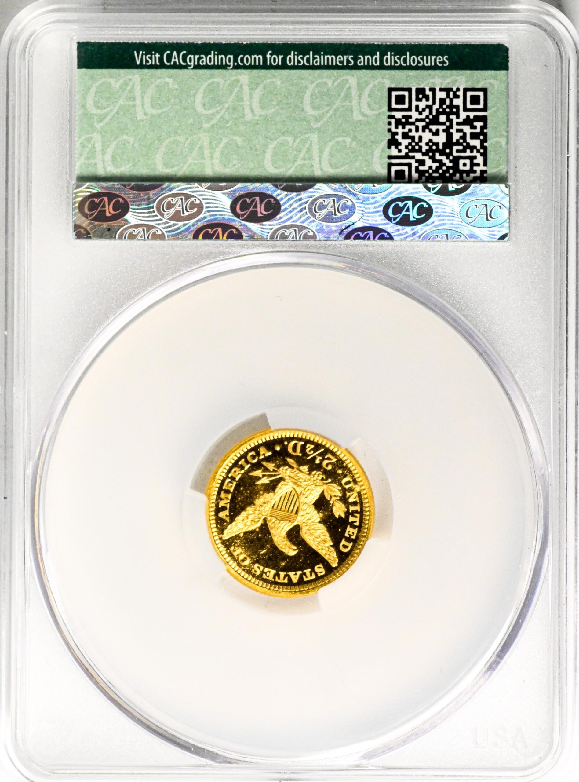 1860 LIBERTY HEAD $2.5 PR66 Deep Cameo - Image 4