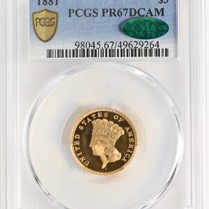 1881 INDIAN PRINCESS $3 PR67 Deep Cameo