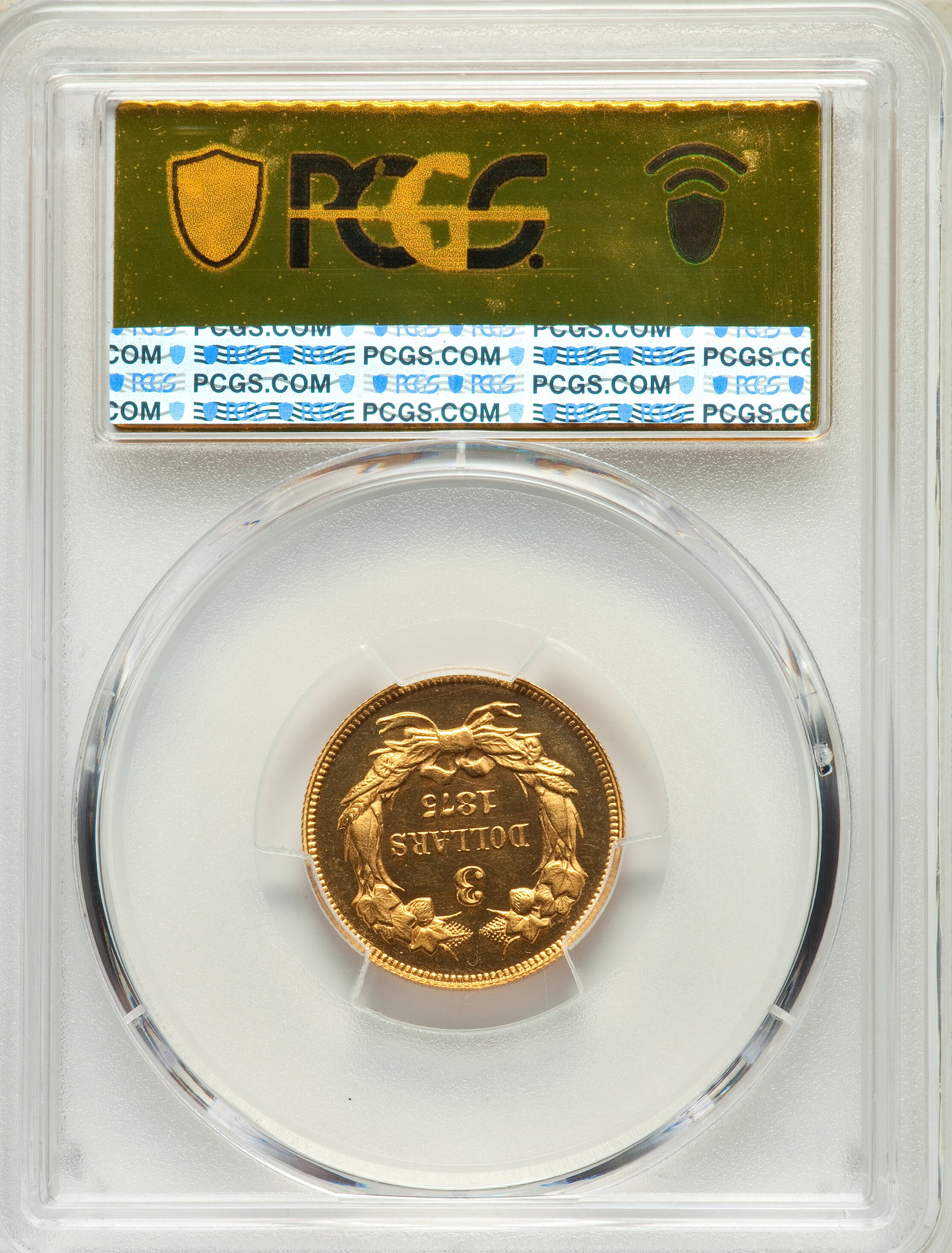 1875 INDIAN PRINCESS $3 PR65 Deep Cameo - Image 4