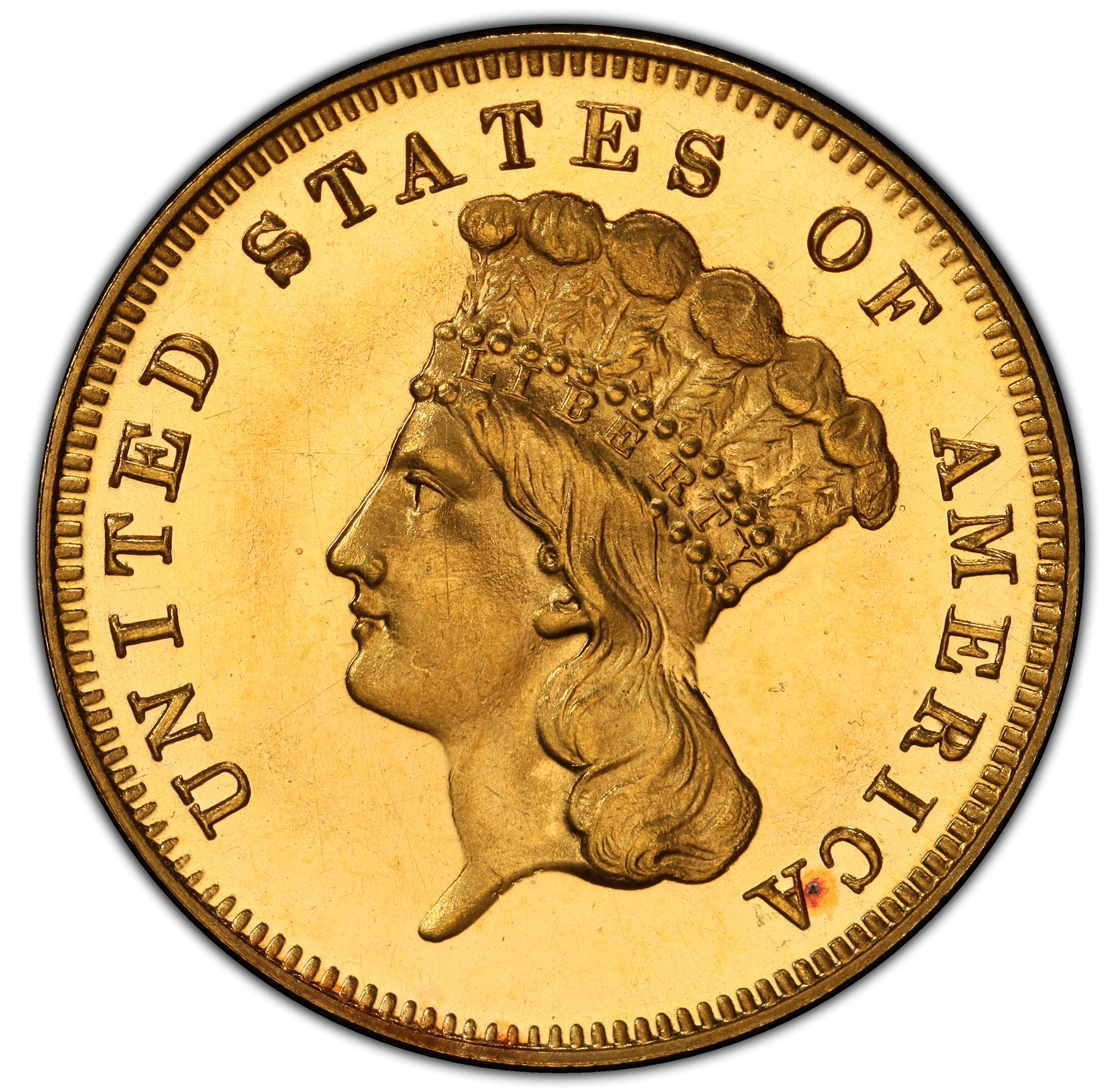 1875 INDIAN PRINCESS $3 PR65 Deep Cameo - Image 3