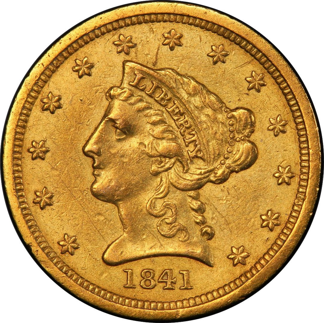 1841 LIBERTY HEAD $2.5 VF35 - Image 3