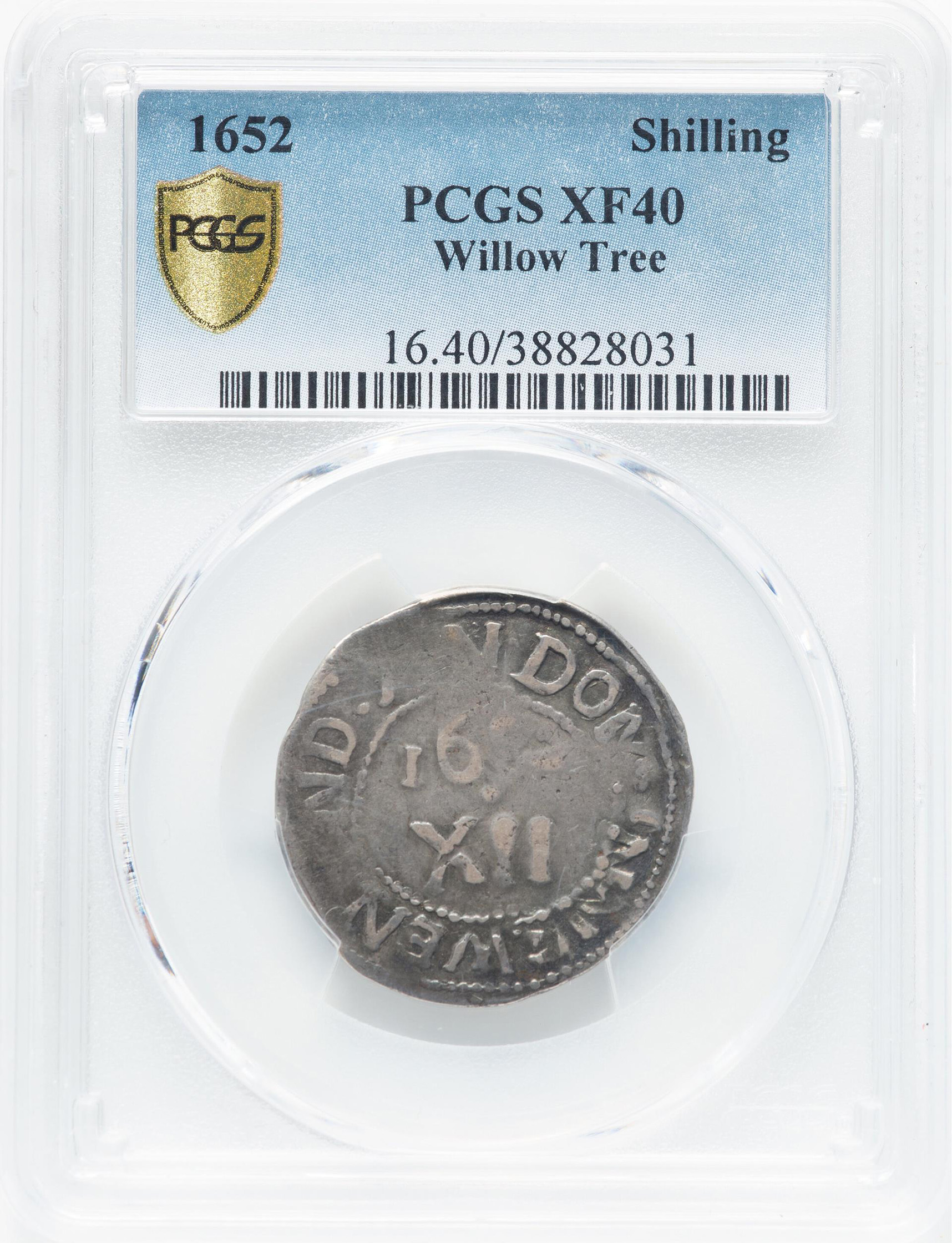 1652 WILLOW TREE SHILLING XF40