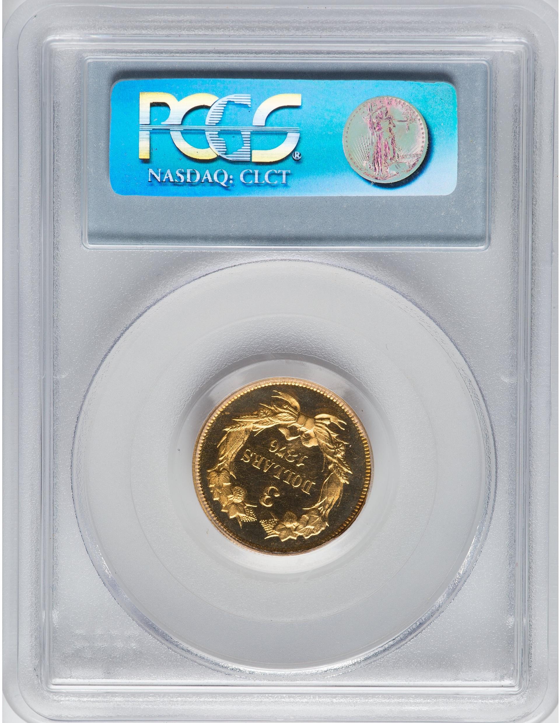 1876 INDIAN PRINCESS $3 PR65 Deep Cameo - Image 4