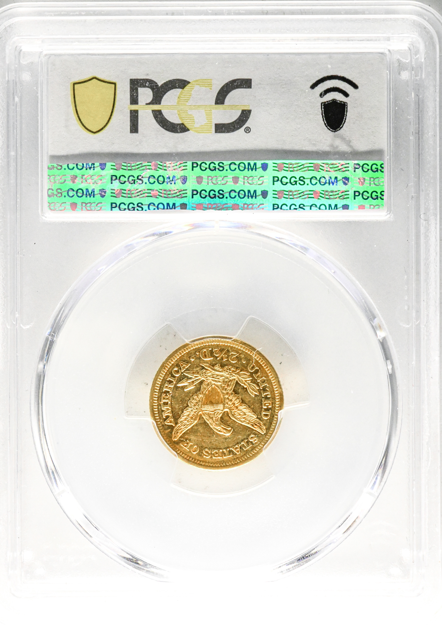 1841 LIBERTY HEAD $2.5 MS60 - Image 4