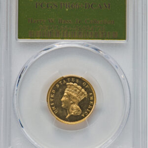 1859 INDIAN PRINCESS $3 PR66+ Deep Cameo