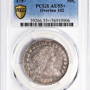 1797 DRAPED BUST 50C MS55+