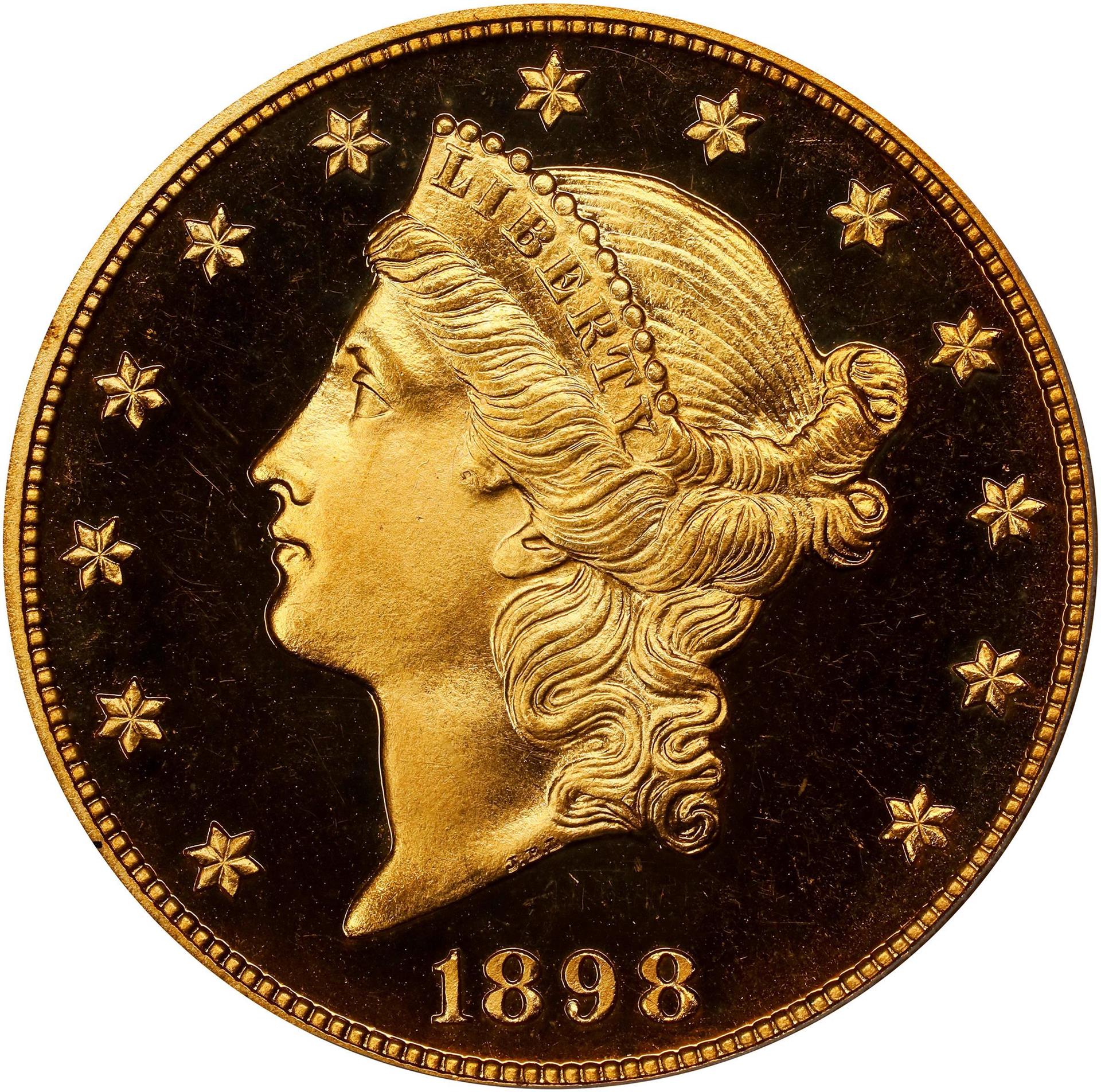 1898 LIBERTY HEAD $20 PR65 Deep Cameo - Image 3