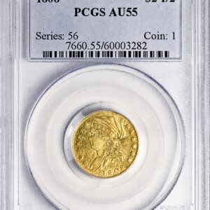 1808 CAPPED BUST $2.5 AU55