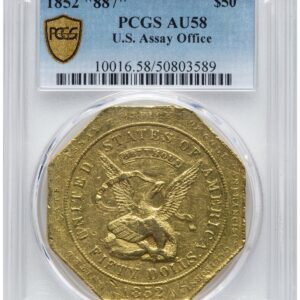 1852 887 ASSAY $50 AU58